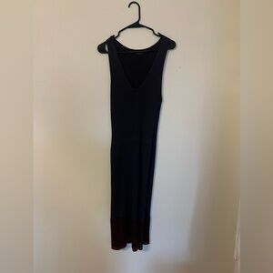 rag & bone Navy and Brown Maxi Dress